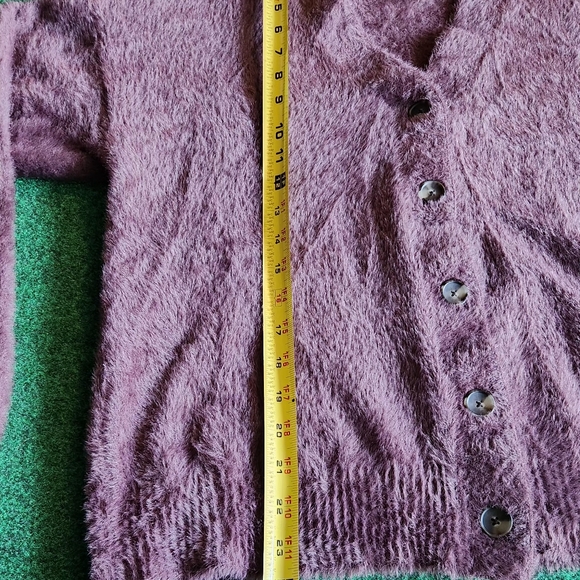 Levi's Gallery Cardigan Fuzz Sweater Women Size Small - Picture 6 of 8
